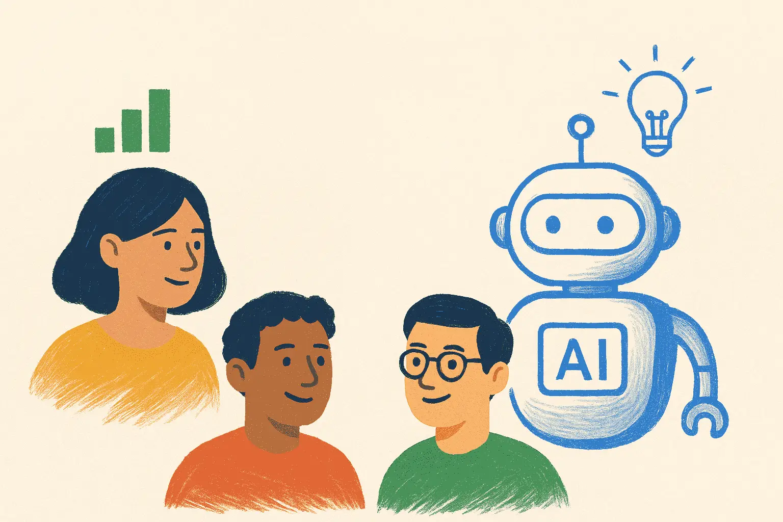 Ilustración de la sección Acerca de Build with AI Ecuador